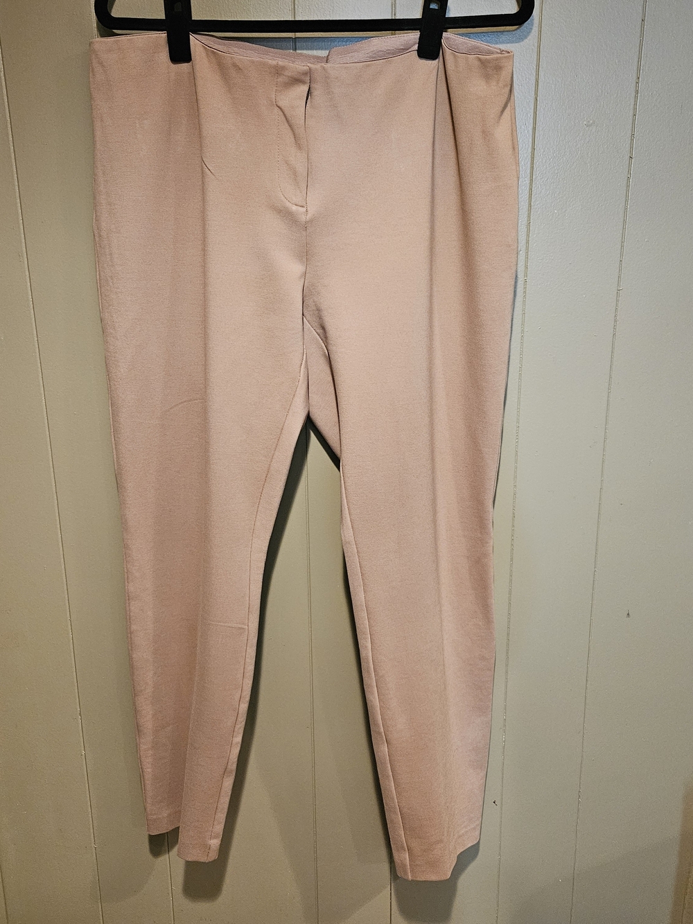 Alfani Women's Blush Pink Pull-On Slim Ankle Pants Size 14 Stretch Career Office